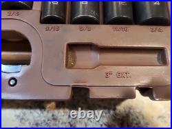 Matco Tools SBP426V 3/8 Dr 42pc SAE & Metric 6Pt Standard & Deep Impact Socket