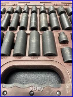 Matco Tools SBP426V 3/8 Dr 42pc SAE Metric 6pt Standard Deep Impact Socket A12