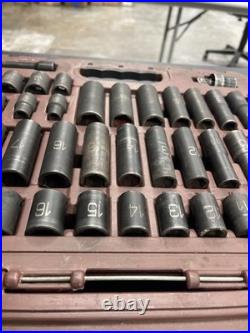 Matco Tools SBP426V 3/8 Dr 42pc SAE Metric 6pt Standard Deep Impact Socket A12
