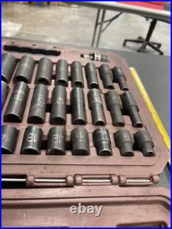 Matco Tools SBP426V 3/8 Dr 42pc SAE Metric 6pt Standard Deep Impact Socket A12