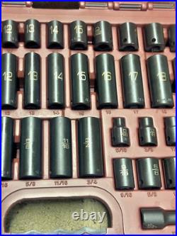Matco Tools SBP426V 42-pc 3/8 Metric & SAE 6-pt Standard/Deep Impact Socket Set