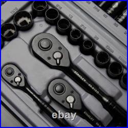 Mechanics Hand Tool Set Metric SAE Sockets Hex Keys Bits Hard Case (201-Piece)