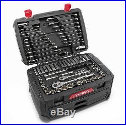 Mechanics Tool Box Set 268 Piece Standard SAE Metric Garage Auto Shop Workshop