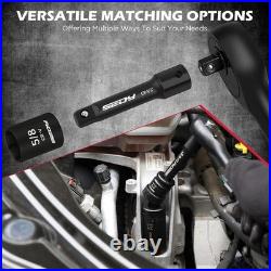 Mechanics Tool Set 132-Piece SAE Metric Drive Socket Ratcheting Wrenches