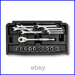 Mechanics Tool Set Kit Socket 280 Piece Case Tools Sae Metric Drive Box Ratchet