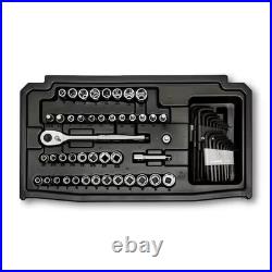 Mechanics Tool Set Kit Socket 280 Piece Case Tools Sae Metric Drive Box Ratchet