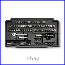 Mechanics Tool Set Kit Socket 280 Piece Case Tools Sae Metric Drive Box Ratchet