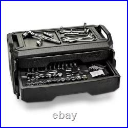 Mechanics Tool Set Kit Socket 280 Piece Case Tools Sae Metric Drive Box Ratchet