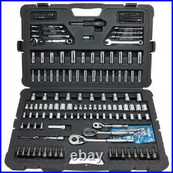 Mechanics Tool Set SAE & Metric (201-Piece) Repair Shop Home Carry Case Chrome