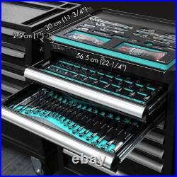 Mechanics Tool Set Sockets Set SAE/Metric Ratchet Wrench Set 90-Tooth 149-Pieces