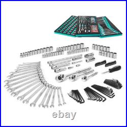Mechanics Tool Set Sockets Set SAE/Metric Ratchet Wrench Set 90-Tooth 149-Pieces