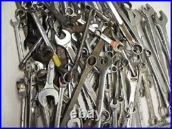 Mechanics Wrench Lot Over 110 Pieces Mixed Brands Different Sizes Large Variety