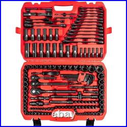 Metric & Standard Socket Set with Quick Release Ratchet