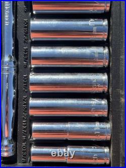 Metrinch 62pc Combination Ratchet Socket & Wrench Tools Set with Case