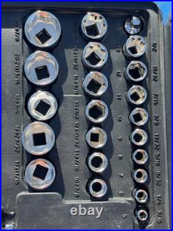 Metrinch 62pc Combination Ratchet Socket & Wrench Tools Set with Case
