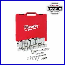 Milwaukee 3/8 Dr 56pc SAE/Metric Ratchet & Socket Mechanics Tool Set 48-22-9008