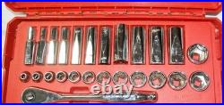 Milwaukee 45-22-9008 -56pc Ratchet & Socket Set SAE & Metric 3/8 Drive #261
