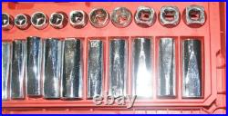 Milwaukee 45-22-9008 -56pc Ratchet & Socket Set SAE & Metric 3/8 Drive #261