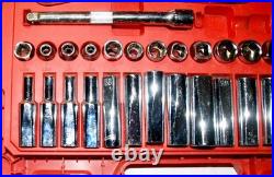 Milwaukee 45-22-9008 -56pc Ratchet & Socket Set SAE & Metric 3/8 Drive #261