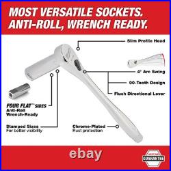 Milwaukee 48-22-9004 1/4-Inch Drive SAE and Metric Ratchet and Socket Set 50pc Milwaukee 48-22-9004 1/4-Inch Drive SAE and Metric Ratchet and Socket Set 50pc