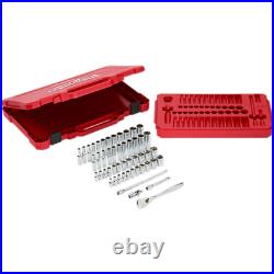 Milwaukee 48-22-9004 SAE and Metric Ratchet and Socket Set of 50 Pieces Milwaukee 48-22-9004 SAE and Metric Ratchet and Socket Set of 50 Pieces
