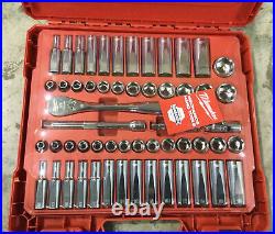 Milwaukee 48-22-9008 56PC 3/8-Inch Drive SAE and Metric Ratchet and Socket Set