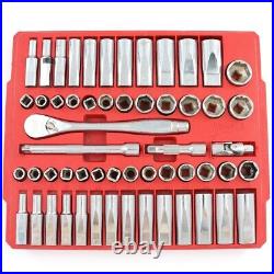 Milwaukee 48-22-9008 56-piece 3/8 Drive Sae/metric Mechanics Tool Set Dsp007299