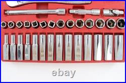 Milwaukee 48-22-9008 56-piece 3/8 Drive Sae/metric Mechanics Tool Set Dsp007299