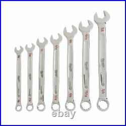 Milwaukee 48-22-9407 Max Bite Standard SAE Combination Wrench Set 7 Piece