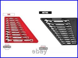 Milwaukee 48-22-9411 & 48-22-9511 SAE/Metric Combination Wrench Sets