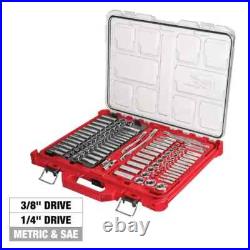 Milwaukee 48-22-9486 1/4 and 3/8 Metric & SAE Ratchet & Socket Set with Packout