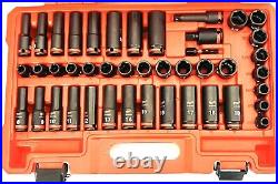 Milwaukee 49-66-7009 SHOCKWAVE 3/8 Impact Duty SAE/Metric Socket Set 43 PC