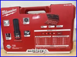 Milwaukee 49-66-7009 SHOCKWAVE 3/8 Impact Duty SAE/Metric Socket Set 43 PC