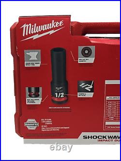 Milwaukee 49-66-7009 SHOCKWAVE 3/8in Drive SAE&Metric Impact Socket Set 43-Piece Milwaukee 49-66-7009 SHOCKWAVE 3/8in Drive SAE&Metric Impact Socket Set 43-Piece