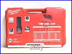 Milwaukee 49-66-7009 Shockwave 3/8in Impact Duty SAE/Metric 43pc Socket Set
