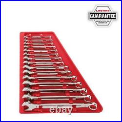 Milwaukee Combination SAE Standard Wrench Mechanics Tool Set 15-Piece Hand Tools