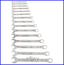 Milwaukee Combination SAE Standard Wrench Mechanics Tool Set 15 Piece Wrenches