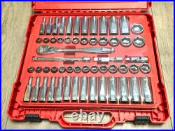 Milwaukee Tools 48-22-9008, 56pc SAE & Metric Socket and Ratchet Set with Case