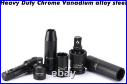 Multi-Functional 70-Piece Impact Socket Set SAE/Metric with Ratchet & Adapters