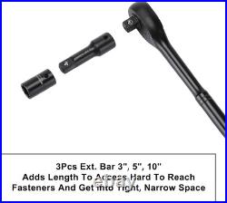 Multi-Functional 70-Piece Impact Socket Set SAE/Metric with Ratchet & Adapters