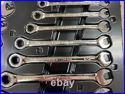 NEAR MINT CRAFTSMAN Ratcheting Combination Wrench Set of 20 Metric SAE 946820