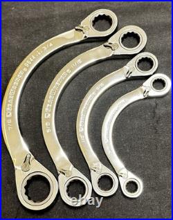 NEWGEARWRENCH SAE/METRIC Half Moon Ratcheting Double Box End Wrench Combo-Set NEWGEARWRENCH SAE/METRIC Half Moon Ratcheting Double Box End Wrench Combo-Set
