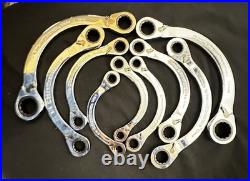 NEWGEARWRENCH SAE/METRIC Half Moon Ratcheting Double Box End Wrench Combo-Set NEWGEARWRENCH SAE/METRIC Half Moon Ratcheting Double Box End Wrench Combo-Set