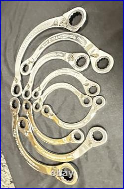NEWGEARWRENCH SAE/METRIC Half Moon Ratcheting Double Box End Wrench Combo-Set NEWGEARWRENCH SAE/METRIC Half Moon Ratcheting Double Box End Wrench Combo-Set
