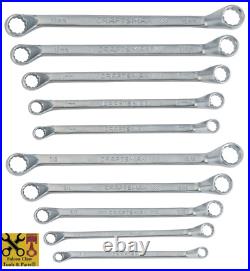 NEW CRAFTSMAN OFFSET BOX END WRENCH SET SAE INCH / METRIC MM 12 POINT 5 / 10 pc