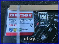 NEW Craftsman 302-pc Mechanics Service Tool Set 90T Ratchets, Metric/SAE 998878