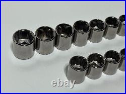 NEW Craftsman USA G 47pc Shallow 3/8 Drive Socket Sets, (21) SAE & (26) Metric