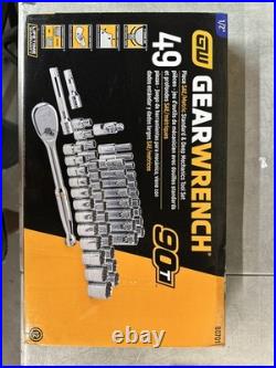 NEW GearWrench 49 Piece SAE/Metrix Standard & Deep Mechanics Tool Set 90T 80701