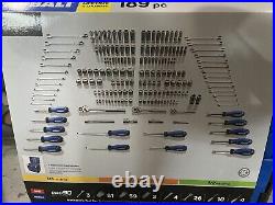 NEW Kobalt 189-Pc Standard (SAE) & Metric Chrome Mechanics Tool Set Model #89999