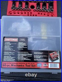 NEW MINT RARE SEARS Craftsman 60pc Mechanics Tool Set 34060 SAE & Metric USA NOS NEW MINT RARE SEARS Craftsman 60pc Mechanics Tool Set 34060 SAE & Metric USA NOS